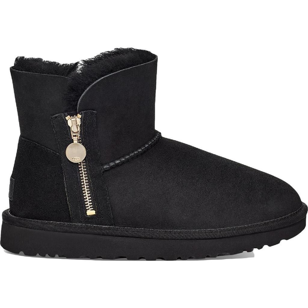 商品UGG|Ugg Bailey Zip Mini Women's Suede Fur Lined Size Zip Booties,价格¥1068,第6张图片详细描述