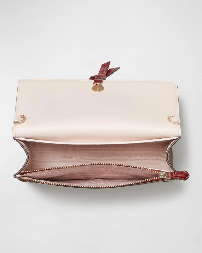 商品Kate Spade|knott flap leather crossbody bag,价格¥1919,第5张图片详细描述