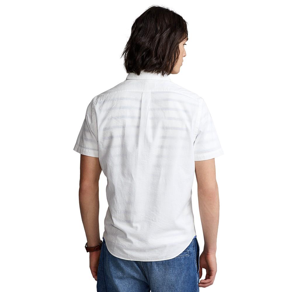 Men's RL Prepster Classic-Fit Seersucker Shirt商品第2张图片规格展示