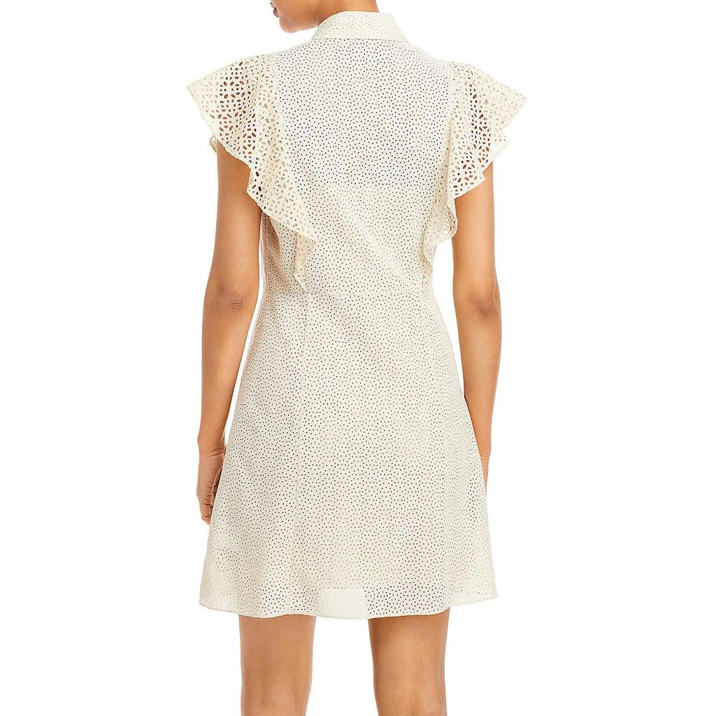 商品Theory|Theory Womens Eyelet Flutter Sleeves Shirtdress,价格¥635,第3张图片详细描述