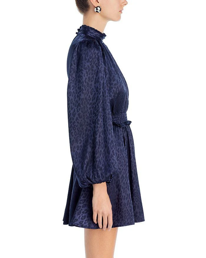 商品AQUA|Satin Jacquard Mock Neck Mini Dress - 100% Exclusive,价格¥739,第4张图片详细描述