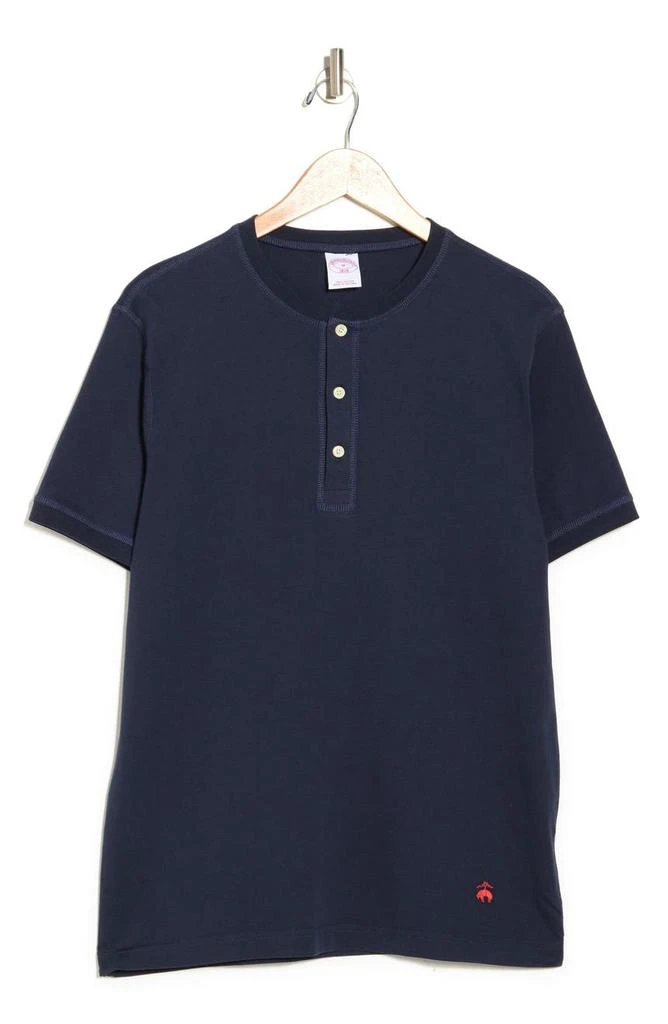 商品Brooks Brothers|Short Sleeve Knit Henley T-Shirt,价格¥184,第3张图片详细描述