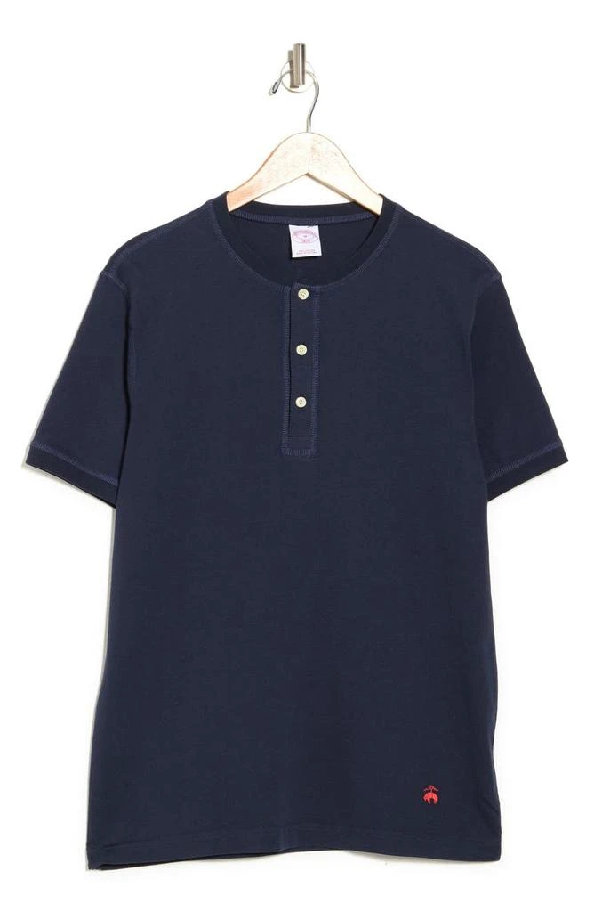 商品Brooks Brothers|Short Sleeve Knit Henley T-Shirt,价格¥188,第3张图片详细描述