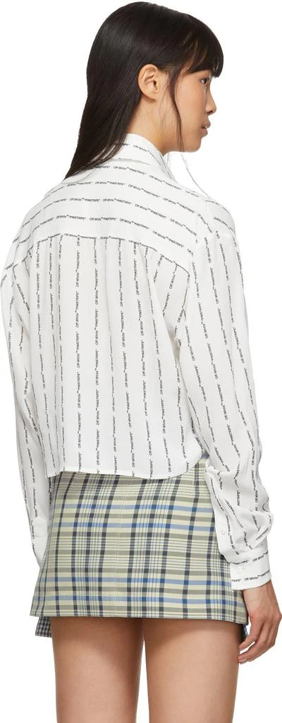 商品Off-White|White Quote Pinstripe Shirt,价格¥2613,第3张图片详细描述