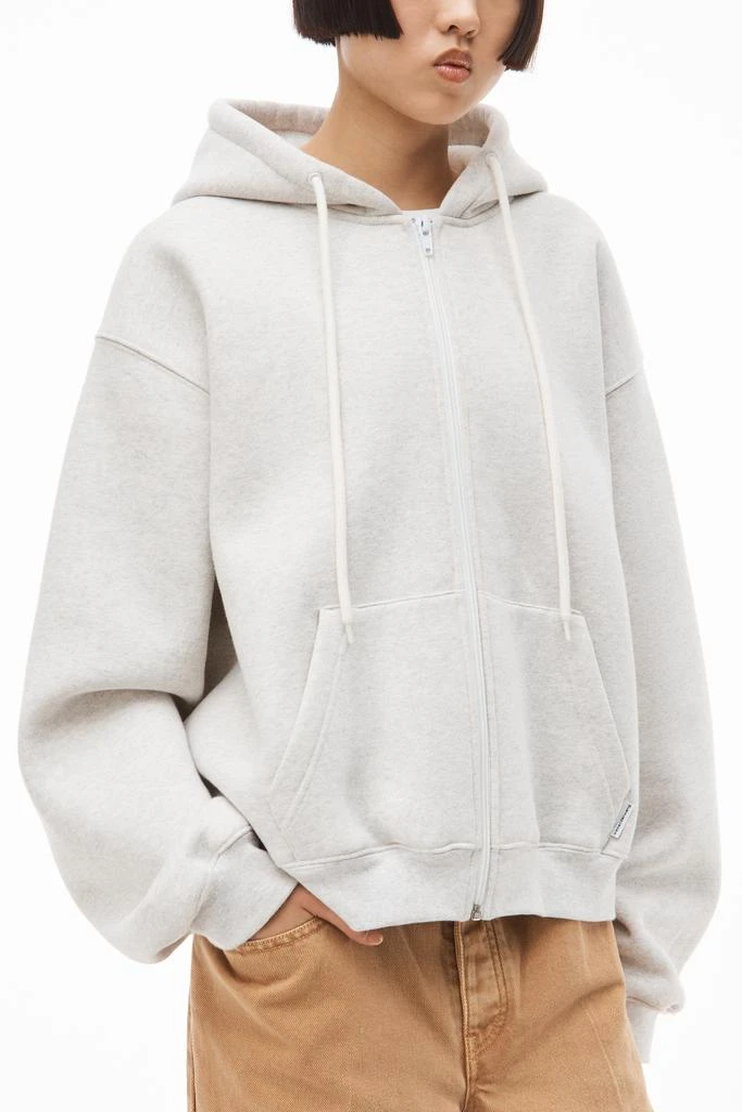 商品Alexander Wang|ZIP HOODIE IN DENSE FLEECE,价格¥2865,第5张图片详细描述