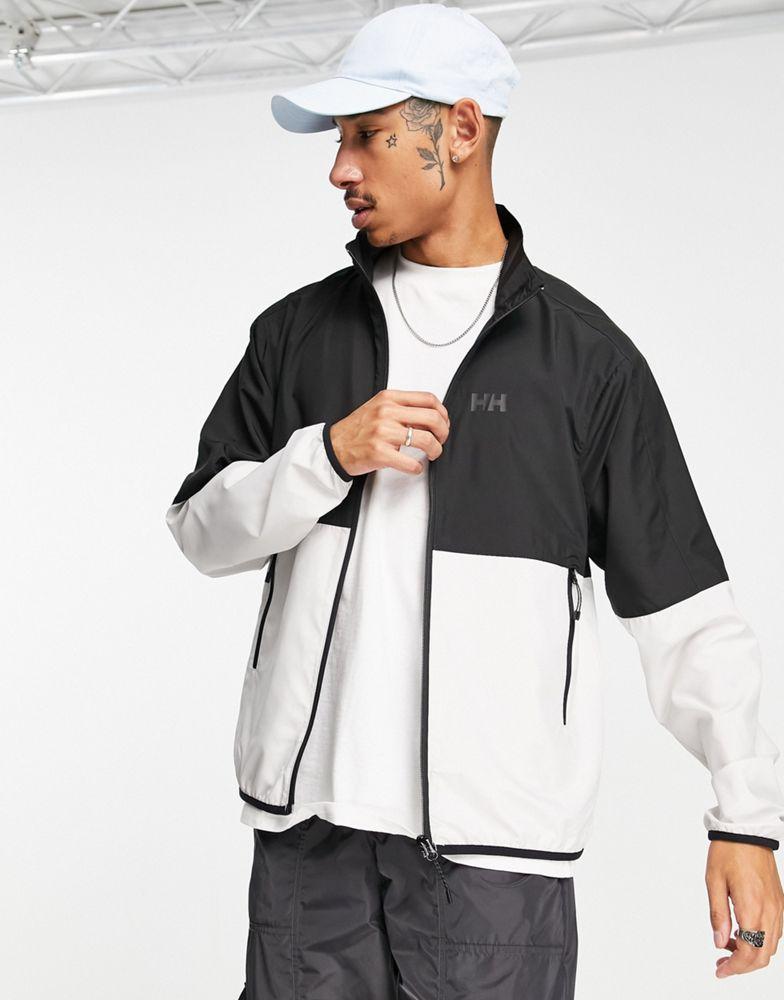 Helly Hansen Juell Block jacket in black/white商品第4张图片规格展示