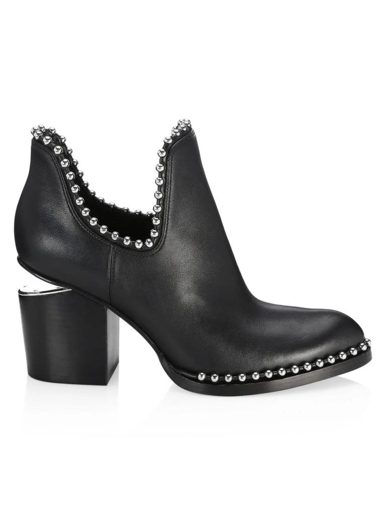 商品Alexander Wang|Gabi Cutout Studded Leather Ankle Boots,价格¥2518,第1张图片