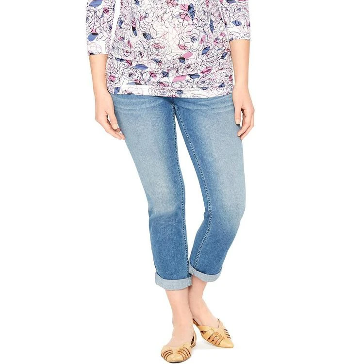 商品Motherhood Maternity|Medium-Wash Cropped Jeans,价格¥185,第1张图片