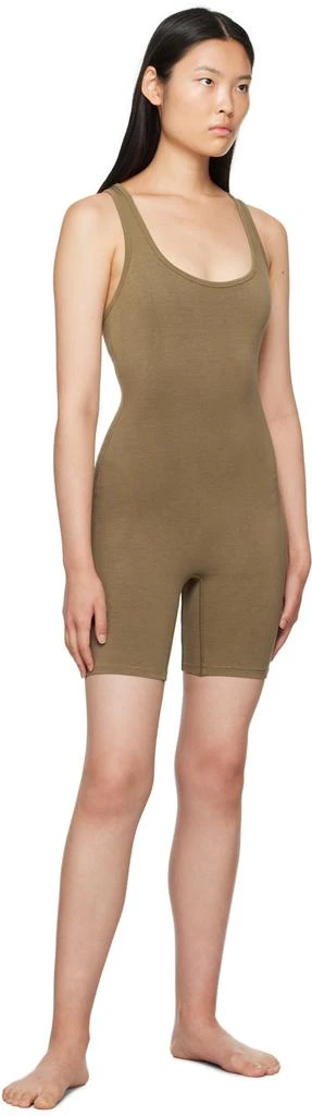 商品SKIMS|Khaki Outdoor Mid Thigh Onesie Jumpsuit,价格¥567,第4张图片详细描述