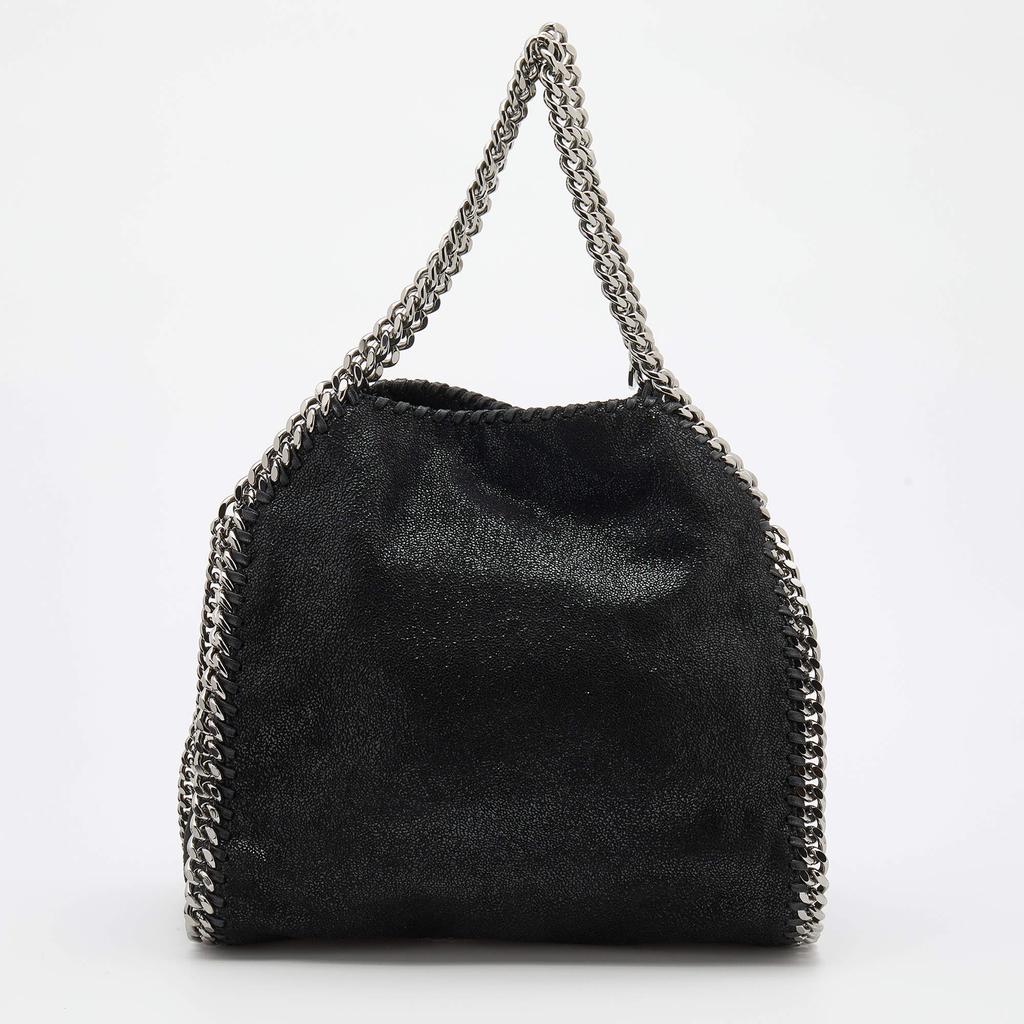 Stella McCartney Black Faux Leather Mini Falabella Tote商品第4张图片规格展示