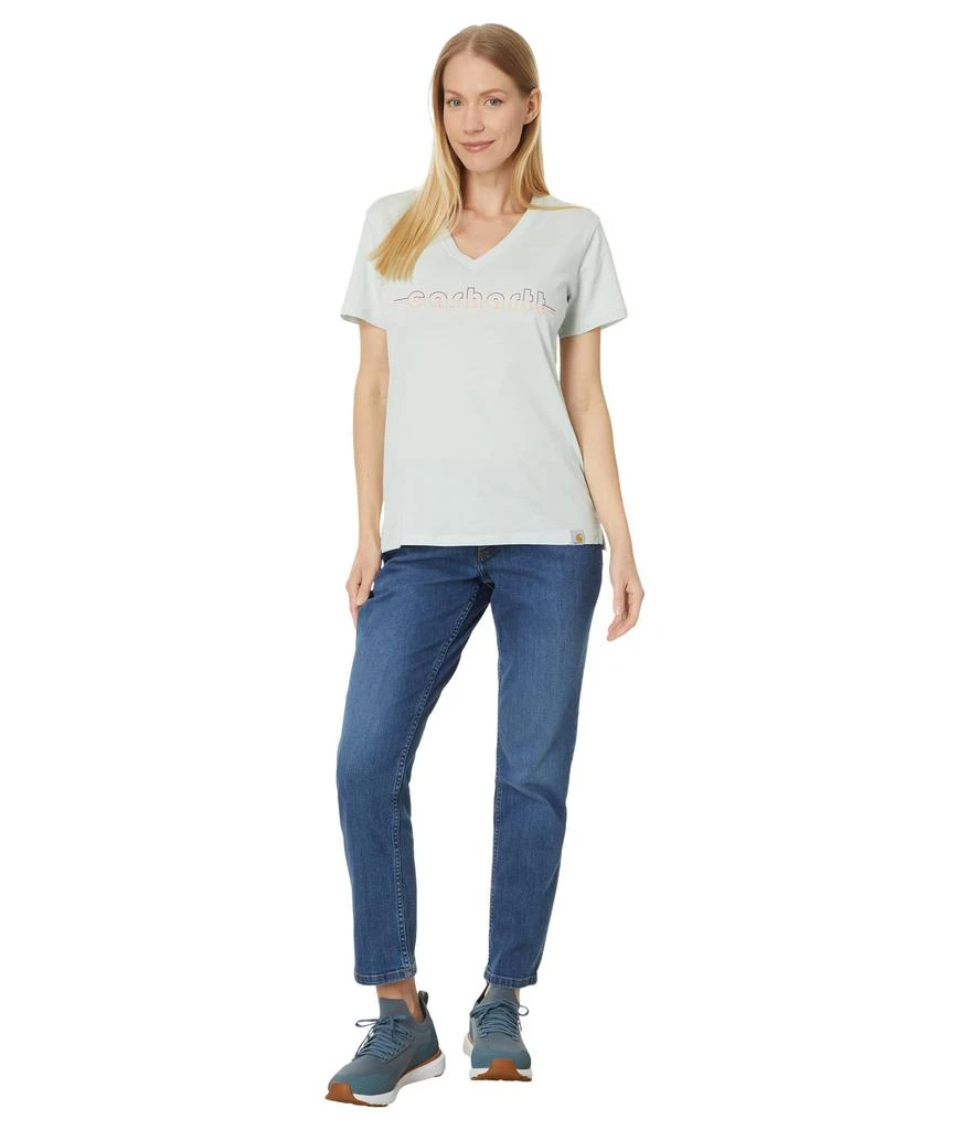 商品Carhartt|Relaxed Fit Lightweight Short Sleeve Carhartt Graphic V-Neck T-Shirt,价格¥137,第4张图片详细描述