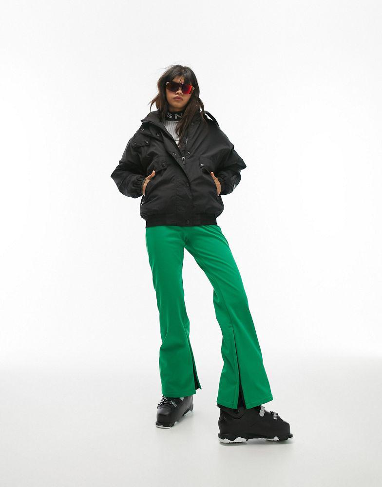 Topshop Sno hooded puffer ski jacket in black商品第5张图片规格展示