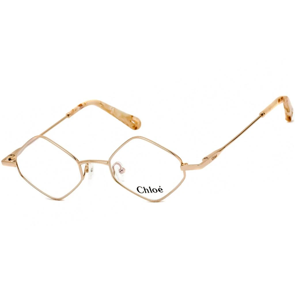 商品Chloé|Chloe Unisex Eyeglasses - Full Rim Rose Gold Geometrical Shaped Frame | CE2158 780,价格¥255,第1张图片