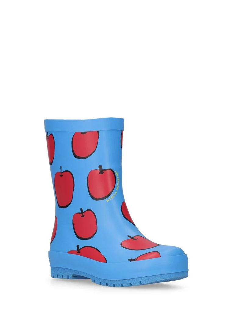 商品Stella McCartney|Apple Print Rubber Rain Boots,价格¥393,第1张图片详细描述