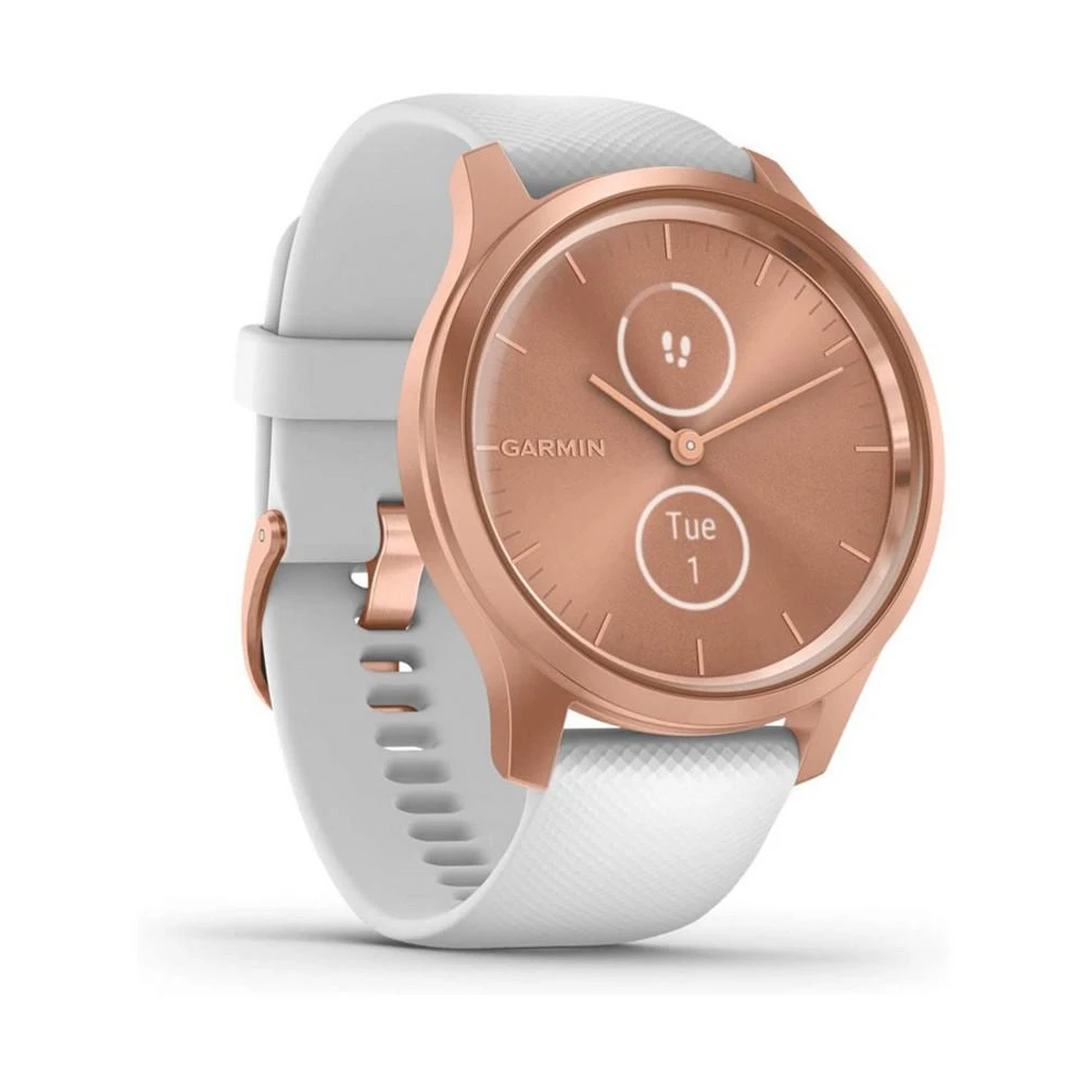 商品Garmin|Unisex Vivomove 3 Style Rose Gold Silicone Strap Smart Watch 24.1mm,价格¥1893,第3张图片详细描述