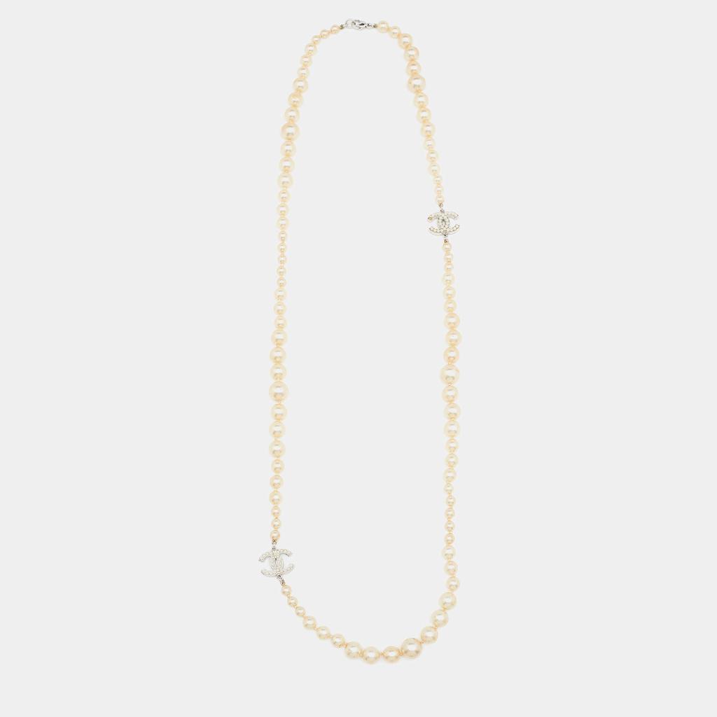 Chanel CC Faux Pearl Long Necklace商品第1张图片规格展示