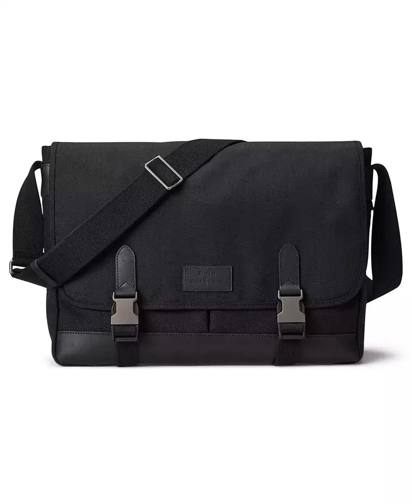 商品Ralph Lauren|Men's Leather-Trim Travel Messenger Bag,价格¥2710,第1张图片