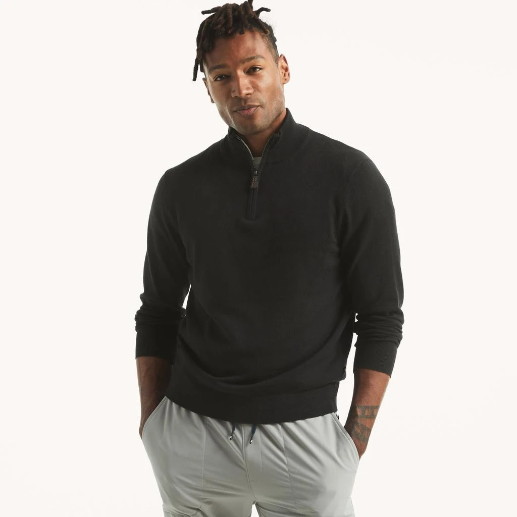商品Nautica|Mens Big & Tall Performance Quarter-Zip Sweater,价格¥280,第1张图片