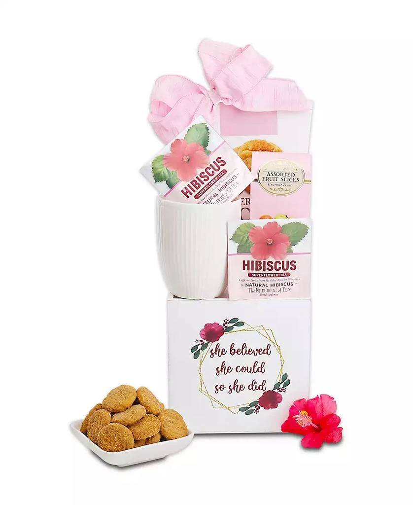 商品Alder Creek Gift Baskets|She Believed Wood Box 7 Piece Gift Crate,价格¥223,第1张图片