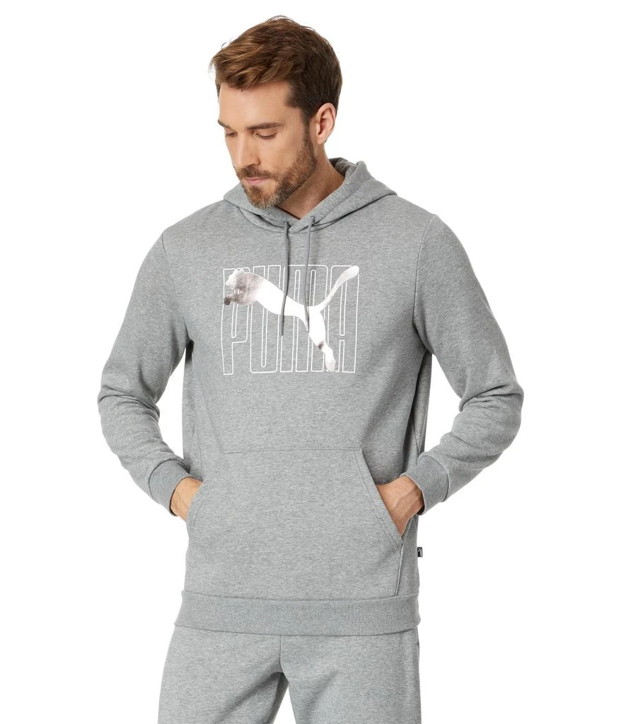 商品Puma|Essentials+ Logo Lab Holiday Pullover Hoodie,价格¥238,第1张图片