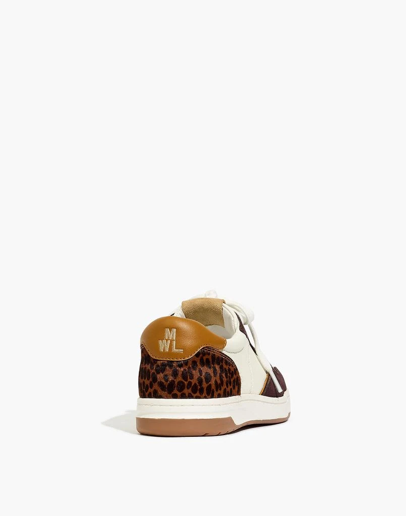 商品Madewell|Court Sneakers in Leather and Cheetah Calf Hair,价格¥436,第3张图片详细描述