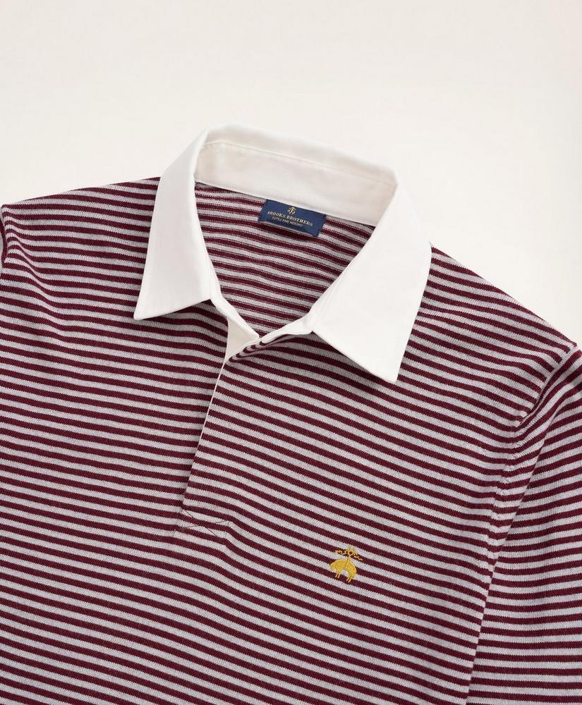 Merino Stripe Polo Sweater商品第2张图片规格展示