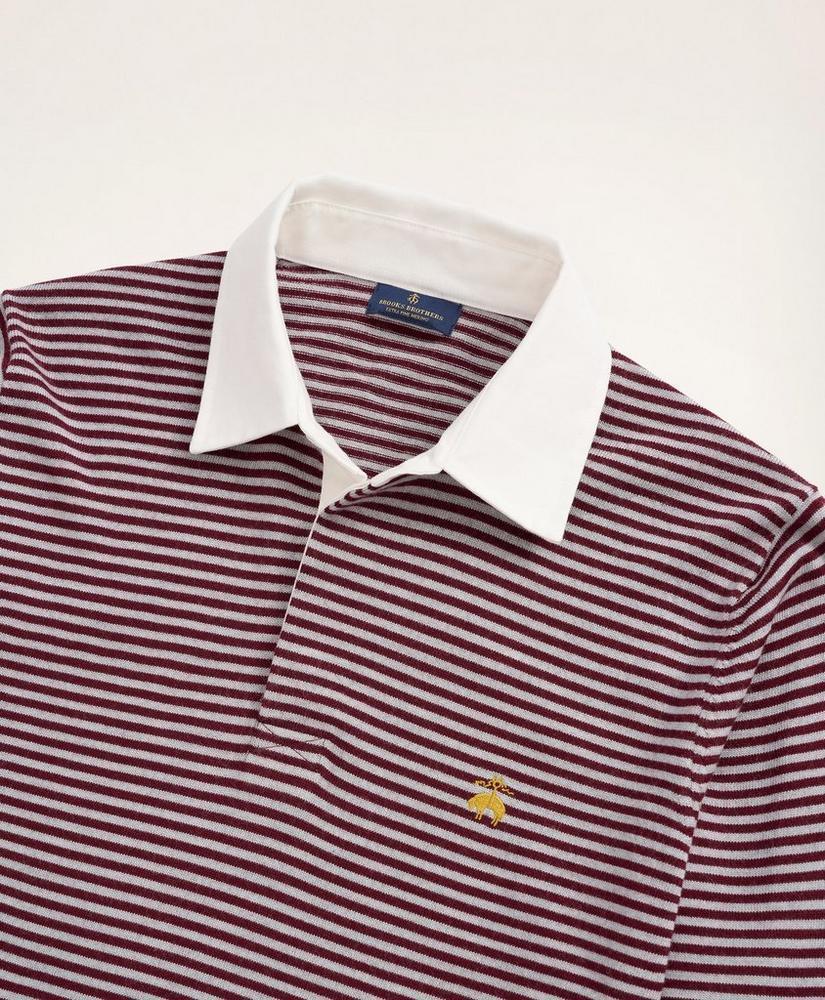 商品Brooks Brothers|Merino Stripe Polo Sweater,价格¥350,第4张图片详细描述