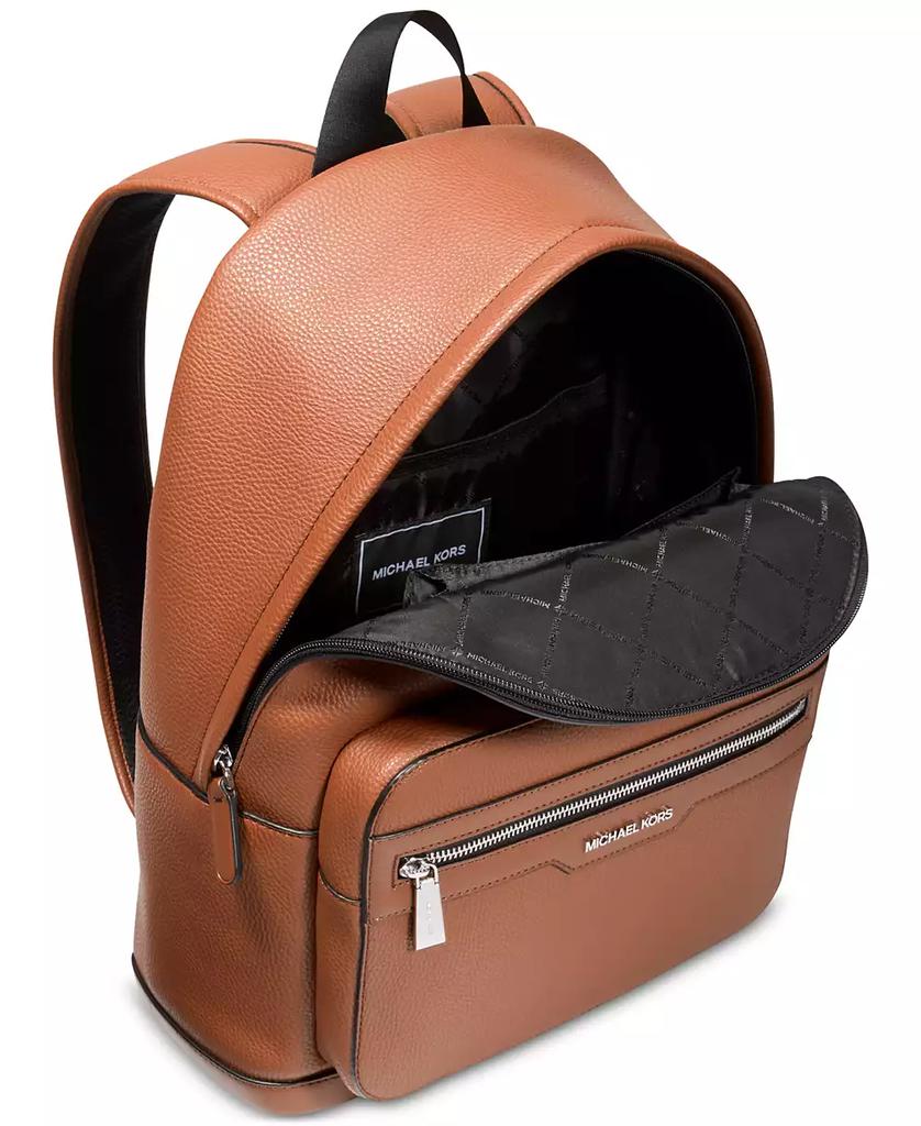 MICHAEL KORS　リュック　レザー　ブラウン　3424 Michael Kors Men's Malone Leather Logo Backpack - Backpacks
