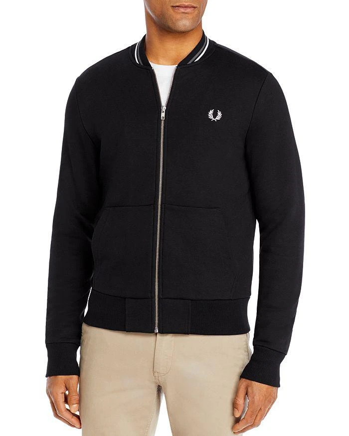 商品Fred Perry|Cotton-Blend Full-Zip Bomber Sweatshirt ,价格¥443,第1张图片