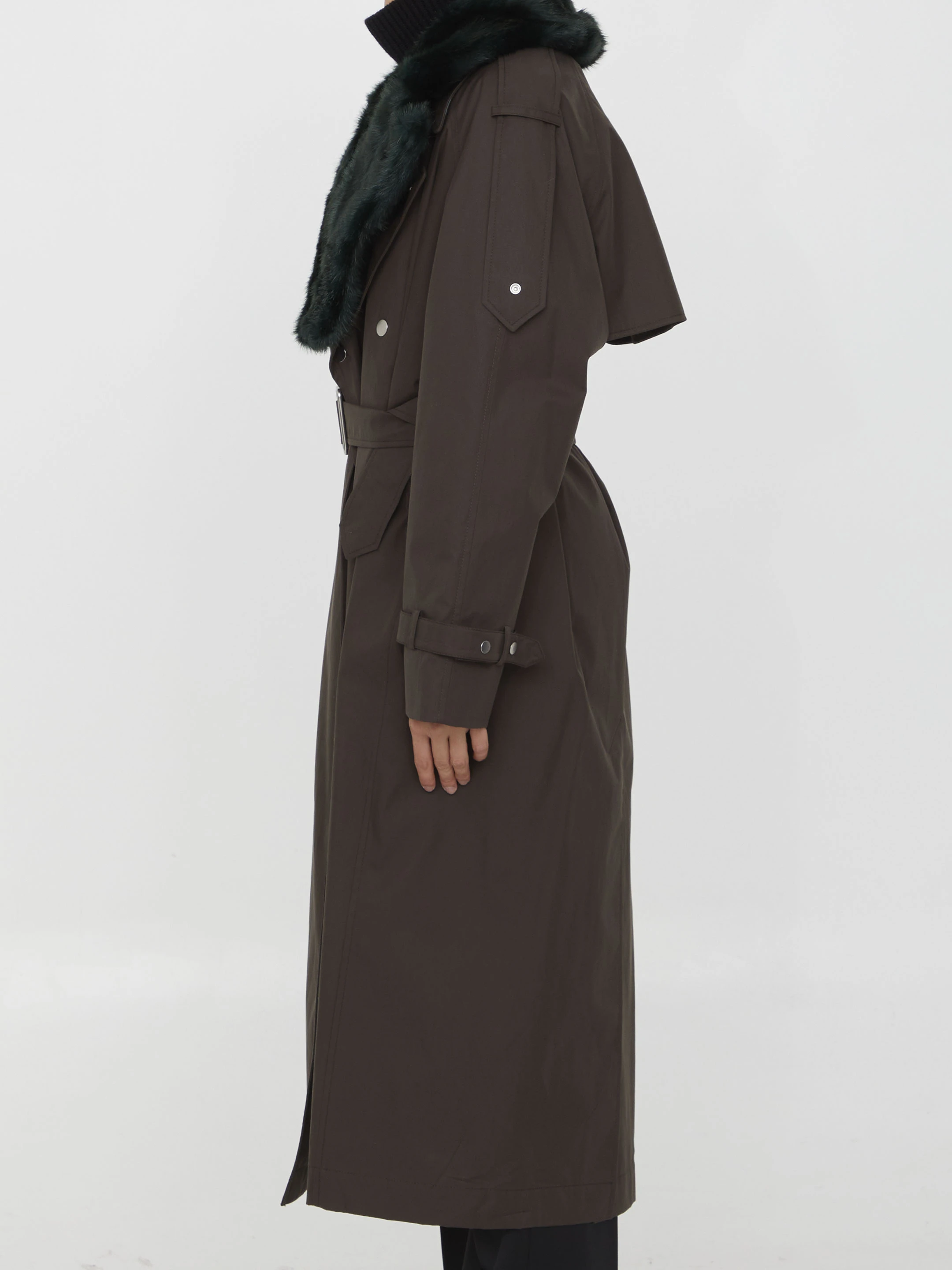 商品Burberry|Burberry 女士外套 8077153B7326 绿色,价格¥14945,第3张图片详细描述