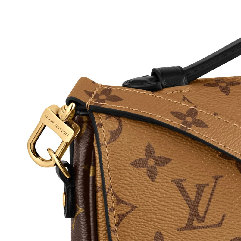 Louis Vuitton 路易威登 女士拼色老花帆布METIS 手袋邮差包 斜挎包 M44876 送礼好物 商品