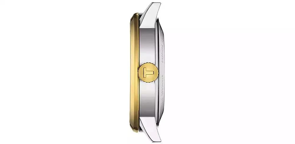 商品Tissot|Men's Swiss Automatic Classic Dream Two-Tone Stainless Steel Bracelet Watch 42mm,价格¥3090,第2张图片详细描述