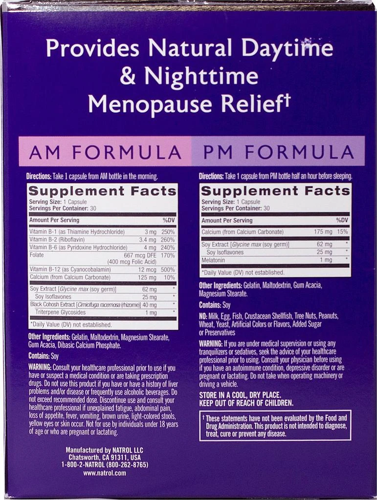 商品Natrol|Women's Health: Complete Balance® for Menopause,价格¥112,第2张图片详细描述