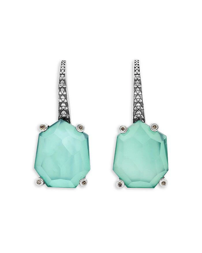 商品Stephen Dweck|Galactical Natural Quartz & Green Onyx Earrings with Champagne Diamonds, 0.08 ct. t.w.,价格¥3700,第1张图片