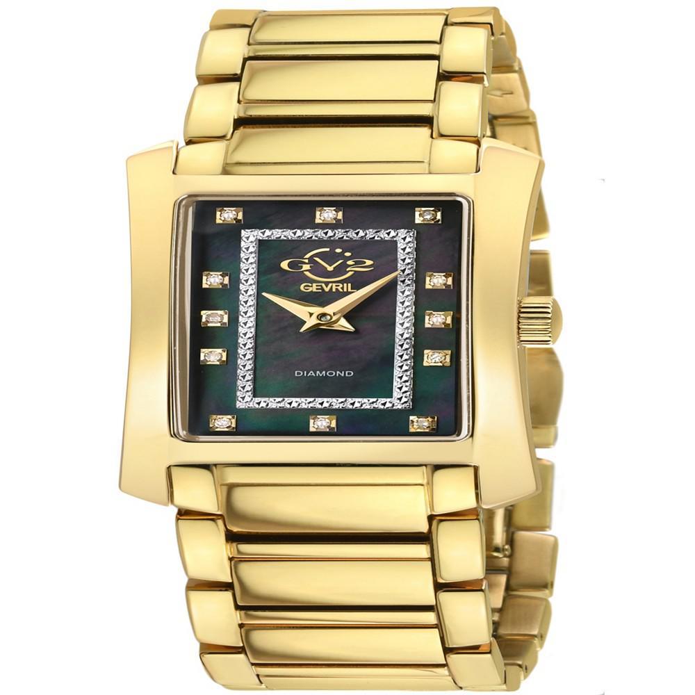 商品Gevril|Women's Luino Swiss Quartz Gold-Tone Stainless Steel Bracelet Watch 29mm,价格¥5128,第1张图片
