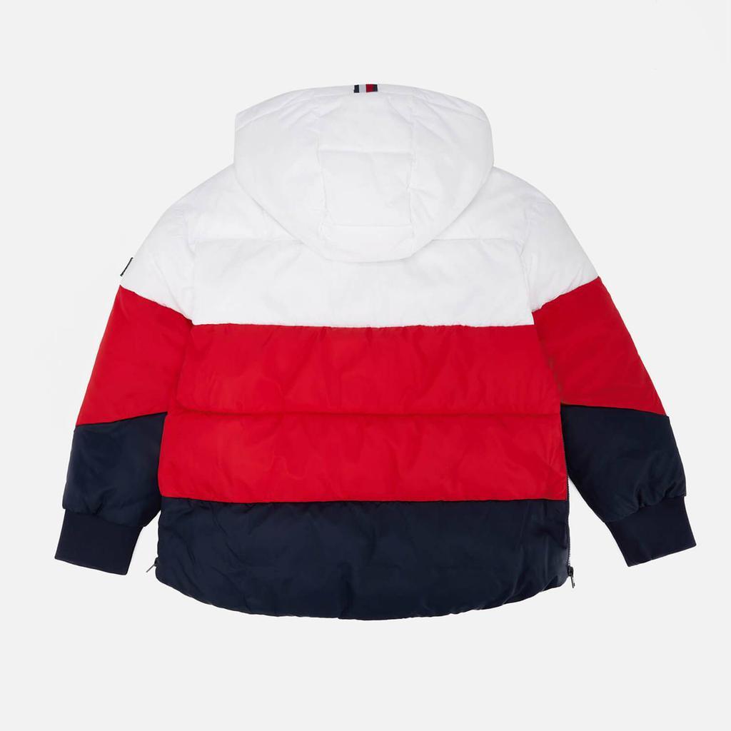 商品Tommy Hilfiger|Tommy Hilfiger Girls' Essential Puffer Jacket - White/Red/Blue,价格¥453,第4张图片详细描述