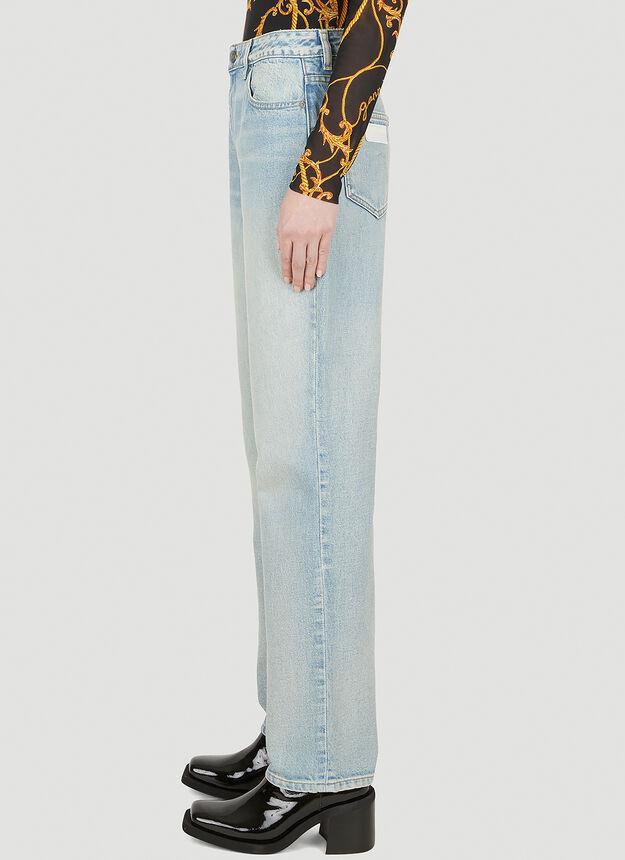 商品Ganni|Swigy Tint-Wash Straight Jeans in Blue,价格¥745,第5张图片详细描述