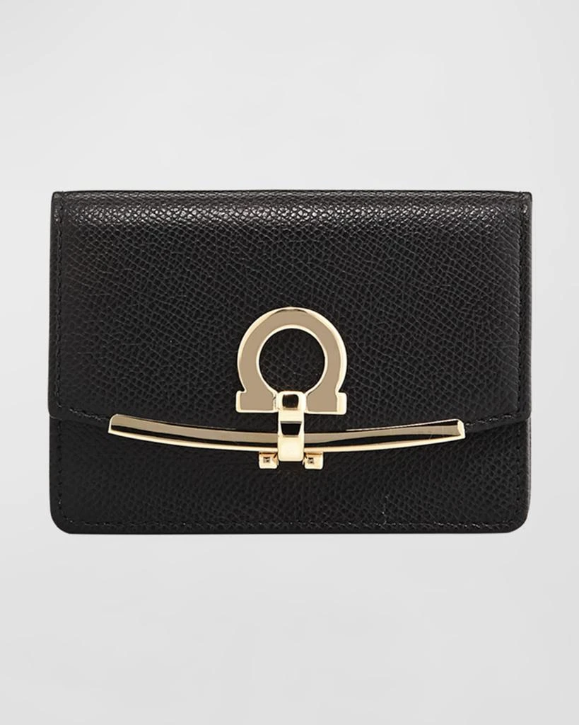 商品Salvatore Ferragamo|Icona Saffiano Card and Key Holder,价格¥3706,第1张图片