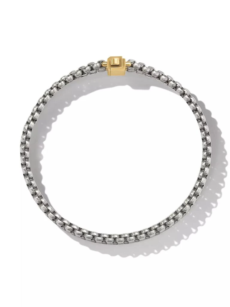 商品David Yurman|Three Row Box Chain Bracelet in Titanium,价格¥16564,第2张图片详细描述