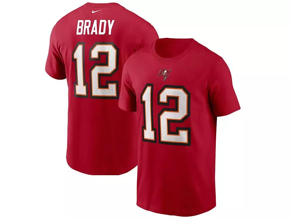 商品NIKE|Tampa Bay Buccaneers Men's Pride Name and Number Wordmark 3.0 Player T-shirt Tom Brady,价格¥240,第1张图片