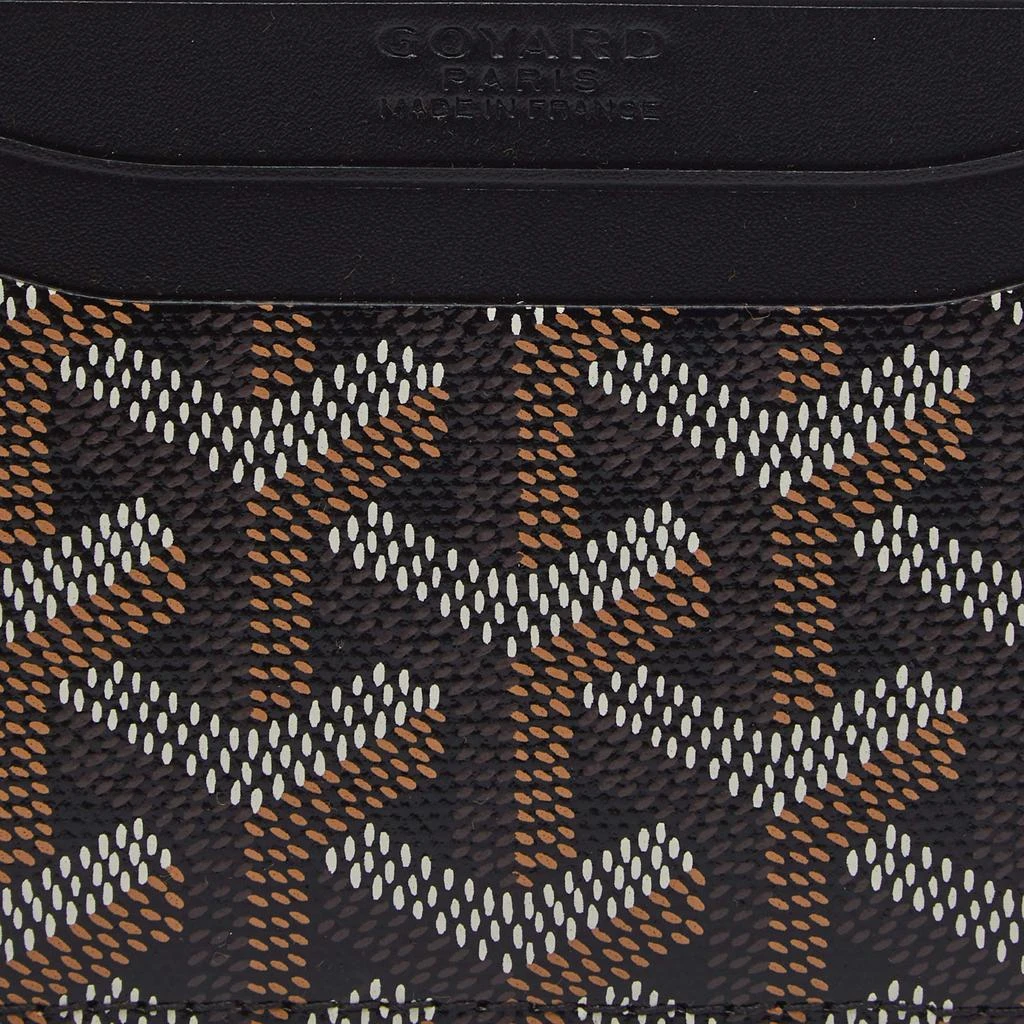 商品Goyard|Goyard Black Goyardine Coated Canvas and Leather Saint Sulpice Card Holder,价格¥5407,第5张图片详细描述