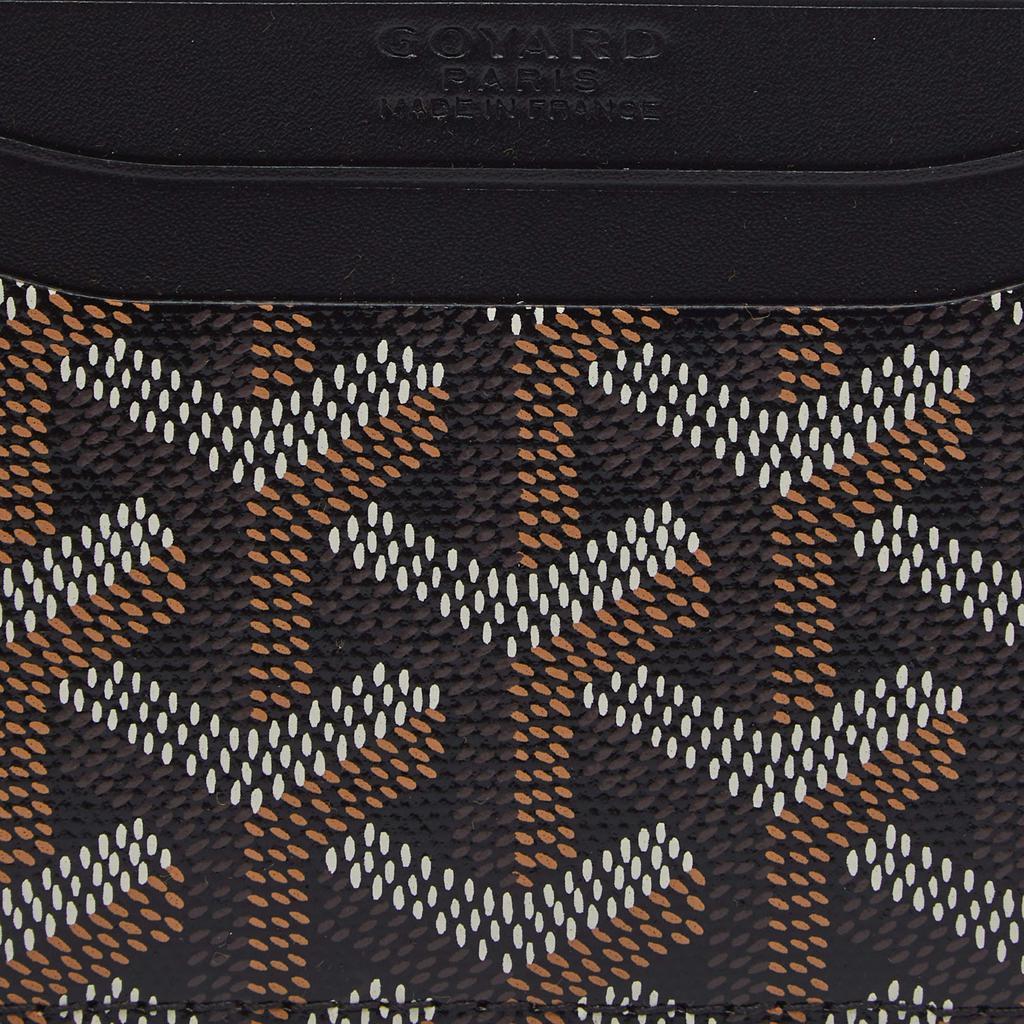 商品Goyard|Goyard Black Goyardine Coated Canvas and Leather Saint Sulpice Card Holder,价格¥5347,第7张图片详细描述