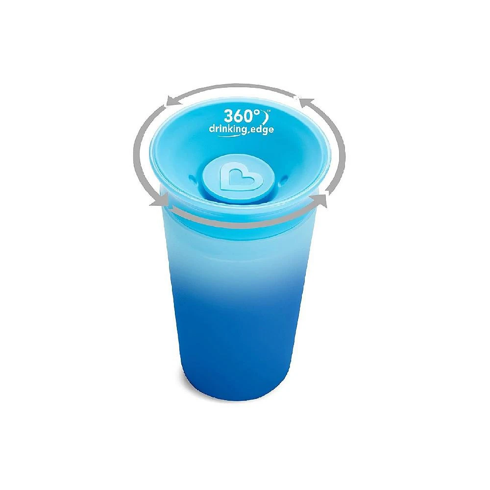 商品Munchkin|Miracle 360 Color Changing Sippy Cup, 9 Oz, Blue,价格¥131,第2张图片详细描述