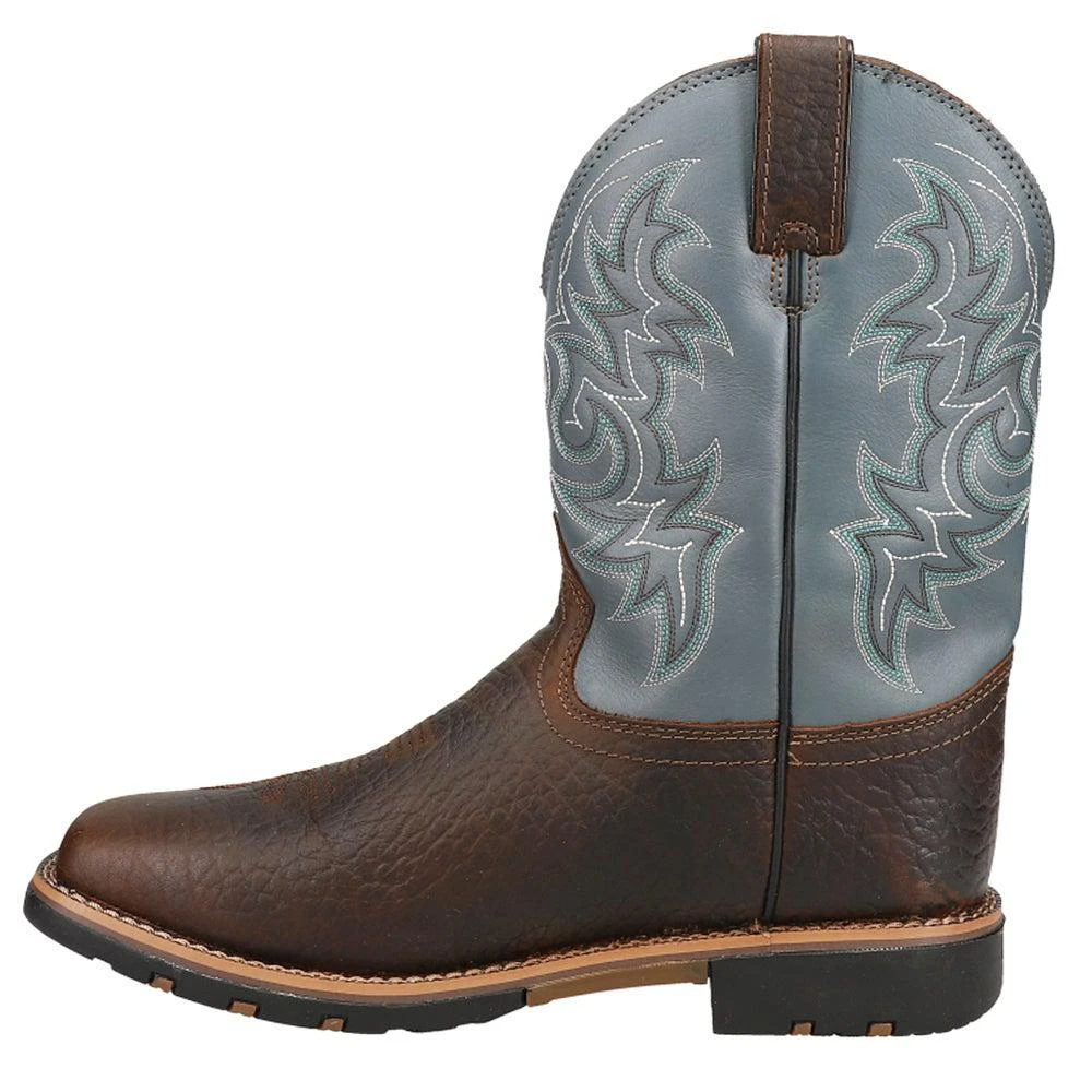 商品Justin Boots|Fireman Square Toe Cowboy Boots,价格¥946,第3张图片详细描述