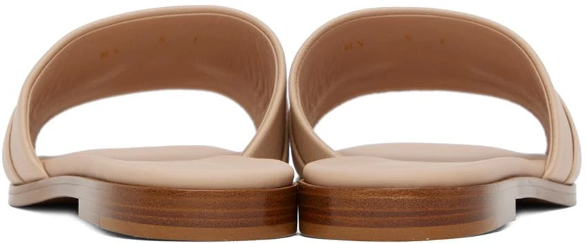 商品Salvatore Ferragamo|Beige Gancini Flat Sandals,价格¥2969,第2张图片详细描述