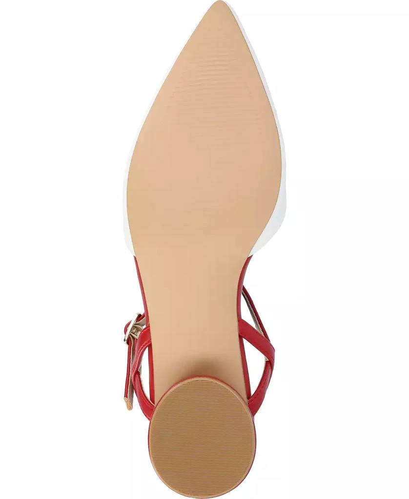 商品Journee Collection|Women's Brynn Block Heel Pointed Toe Flats,价格¥378,第5张图片详细描述