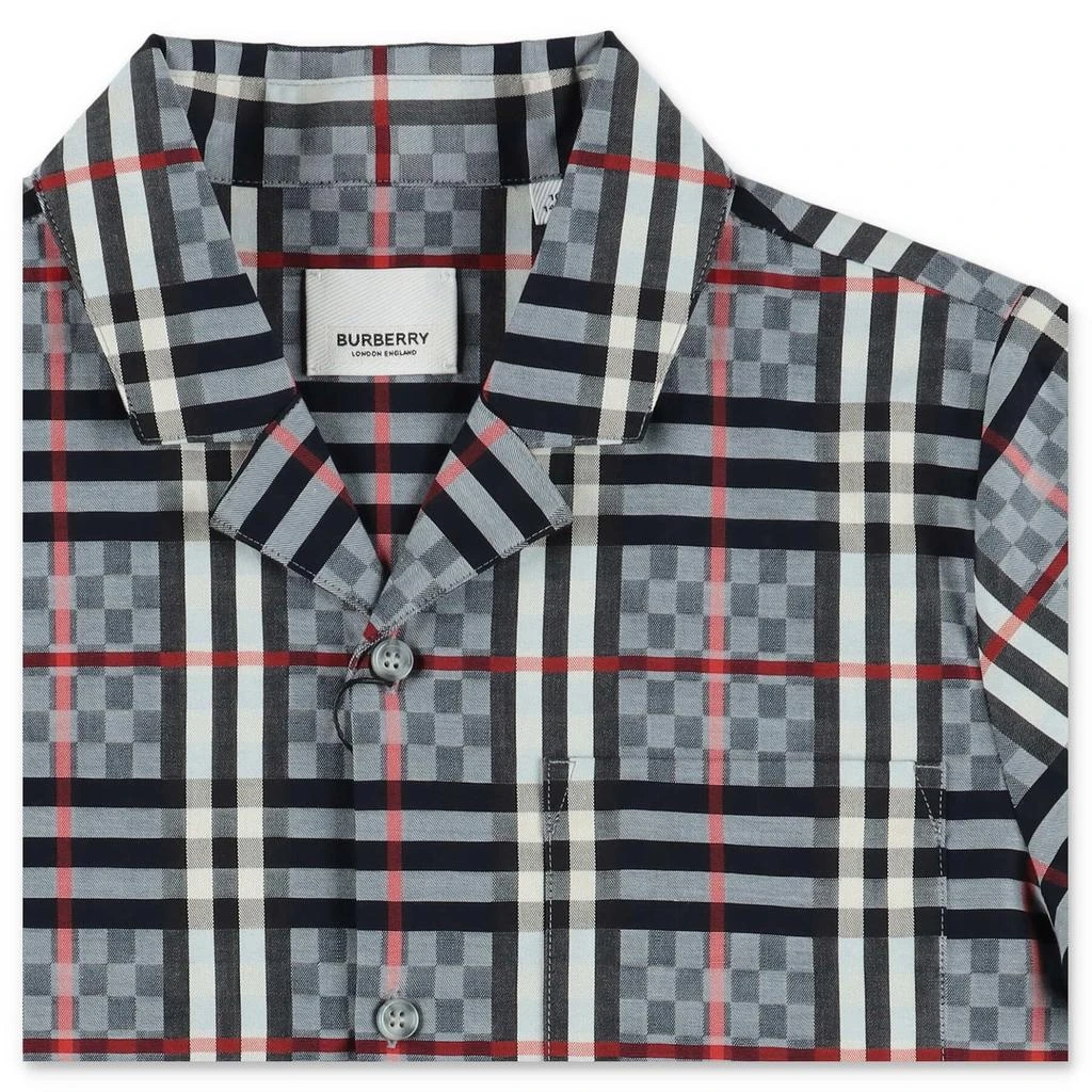 商品Burberry|Burberry Kids Check Pattern Short-Sleeved Shirt,价格¥1379,第3张图片详细描述