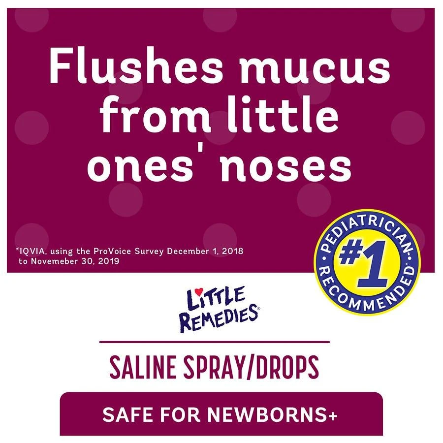 商品Little Remedies|Saline Spray and Drops,价格¥52,第2张图片详细描述