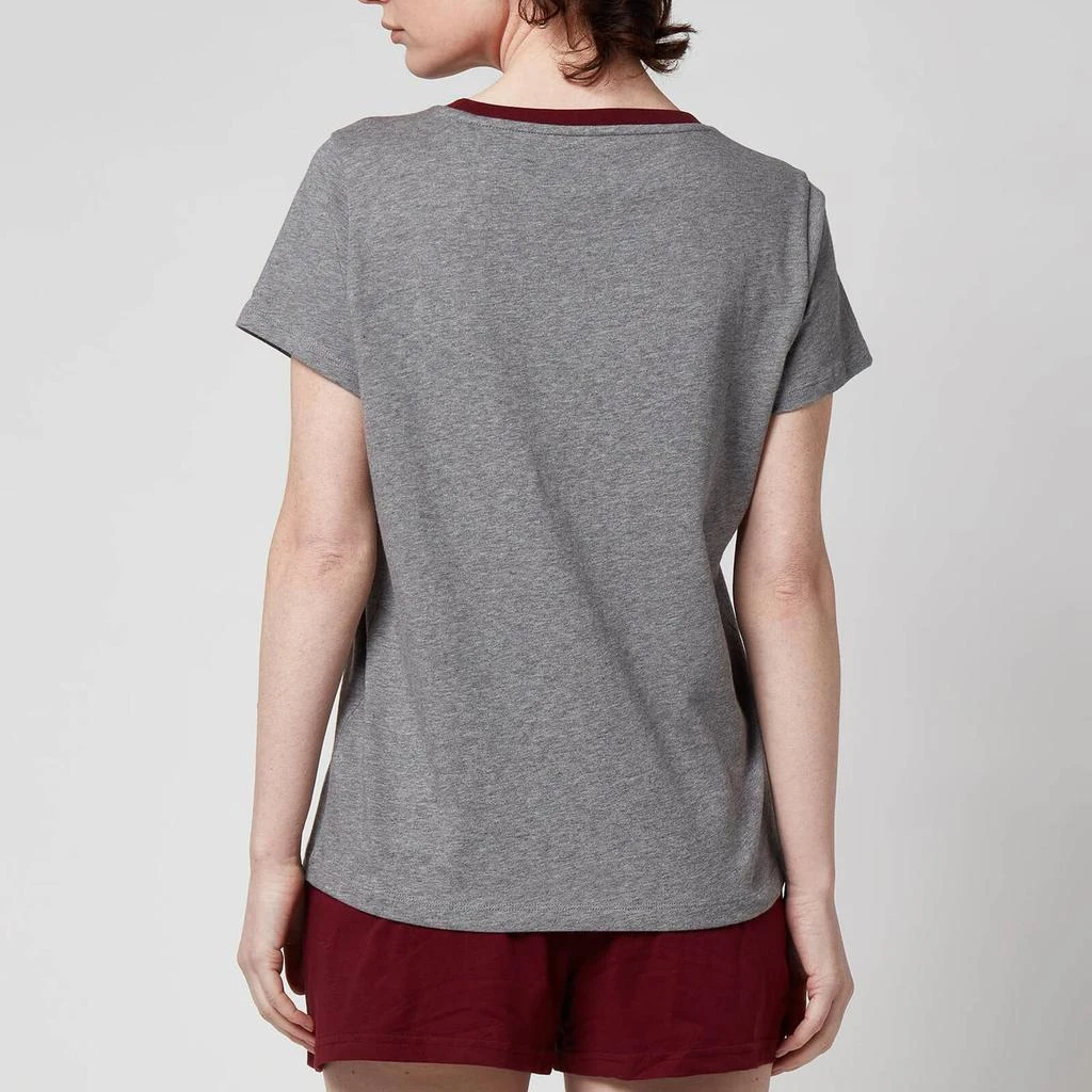 商品Tommy Hilfiger|Tommy Hilfiger Women's Sustainable T-Shirt And Shorts Set - Medium Grey HT/Deep Rouge,价格¥273,第2张图片详细描述