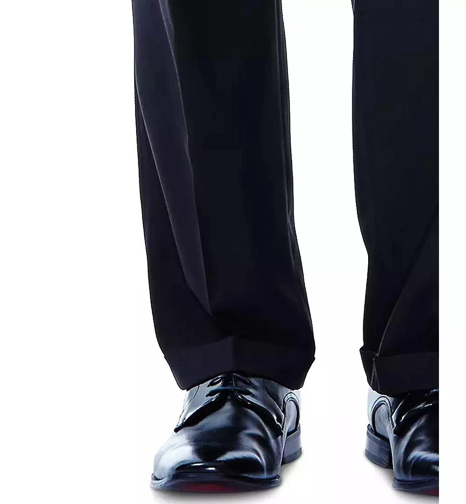 Men's ECLO Stria Classic Fit Pleated Hidden Expandable Waistband Dress Pants 商品